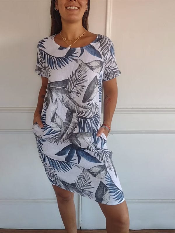 Monique | Robe confortable a col rond